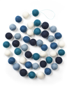 Guirlande boules en feutre tons bleus Thumbnail 1