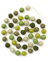 Guirlande boules en feutre tons vert Thumbnail 1
