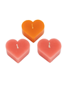 Set de 3 Bougies 'Coeur' Thumbnail 1